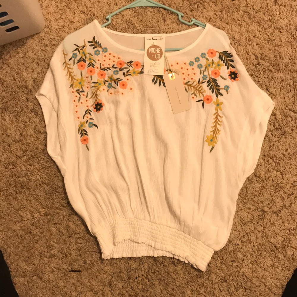 White Floral shirt